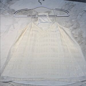 Cami Shimmering White Camisole Top